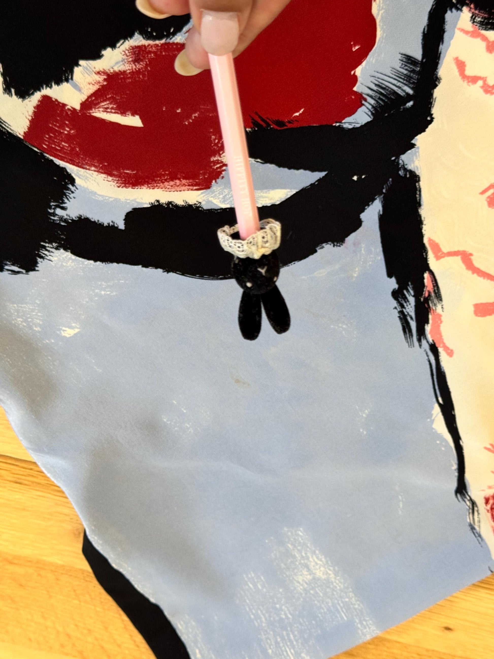 Michael VOLLBRACHT 1982 Couture Wearable Art Silk Skirt Ensemble