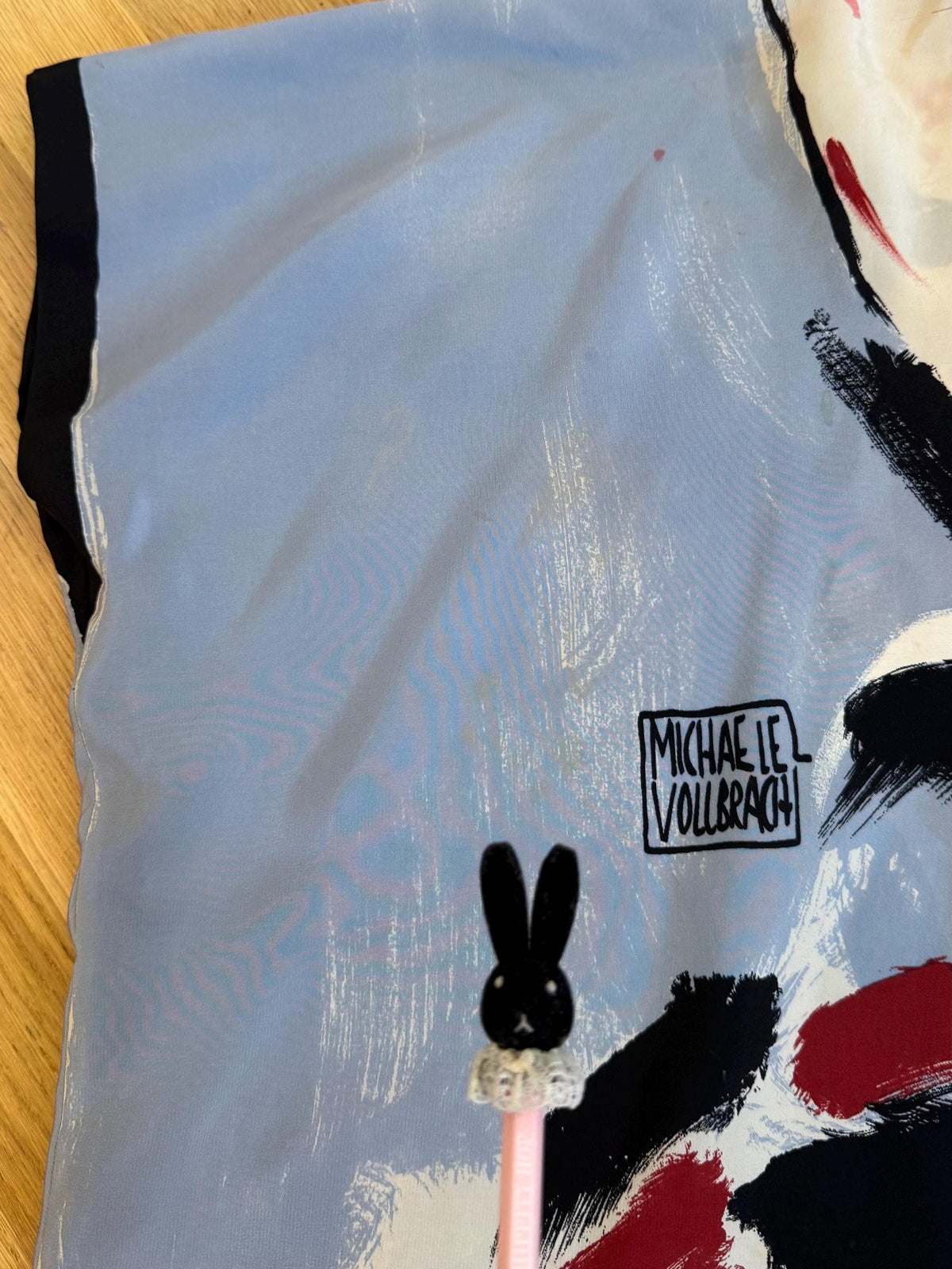 Michael VOLLBRACHT 1982 Couture Wearable Art Silk Skirt Ensemble
