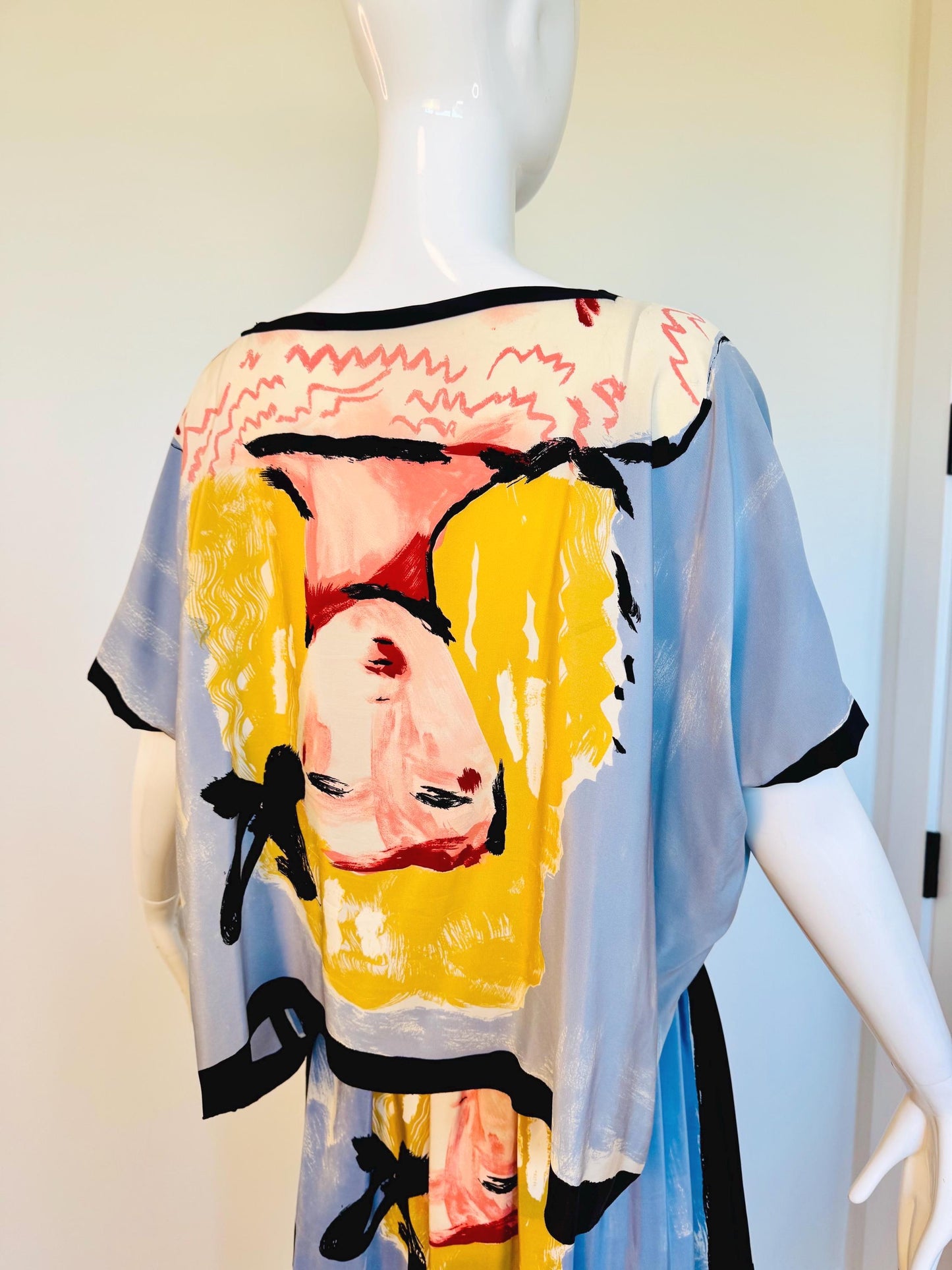 Michael VOLLBRACHT 1982 Couture Wearable Art Silk Skirt Ensemble