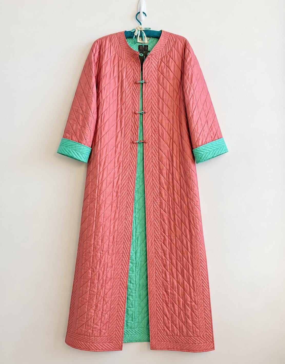 Vintage Bill Tice Quilted Silk Duster