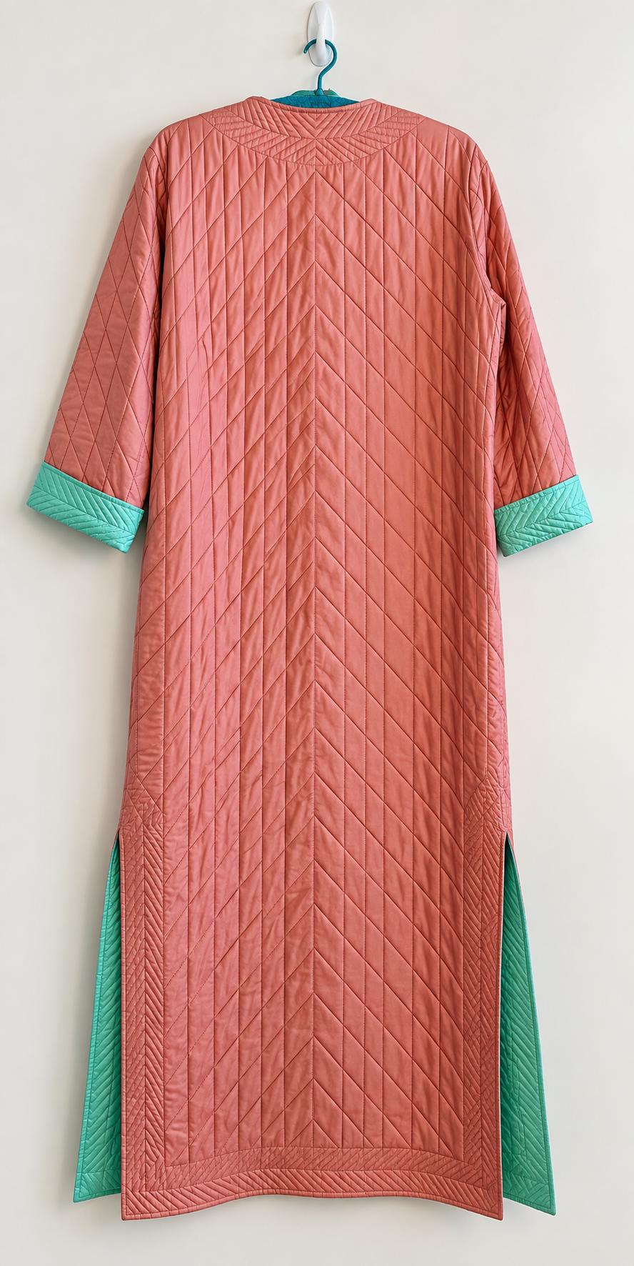 Vintage Bill Tice Quilted Silk Duster