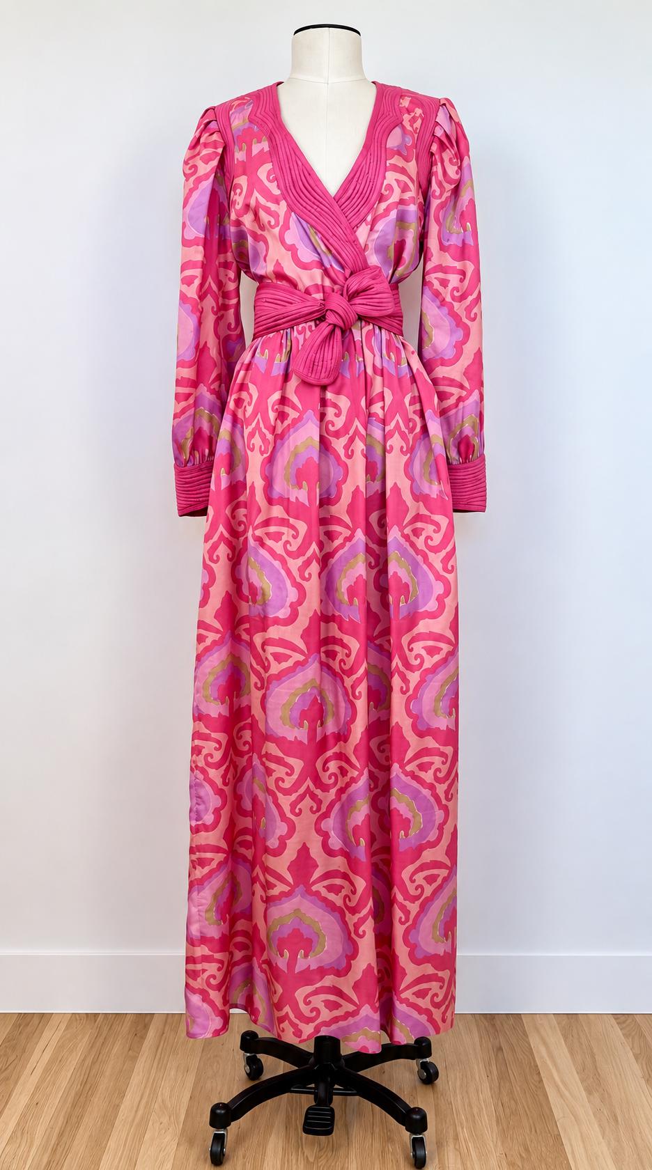 Vintage Bill TICE Silk Maxi Dress