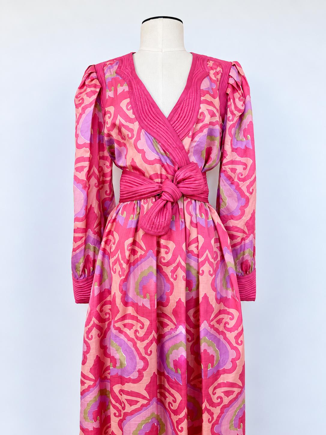 Vintage Bill TICE Silk Maxi Dress