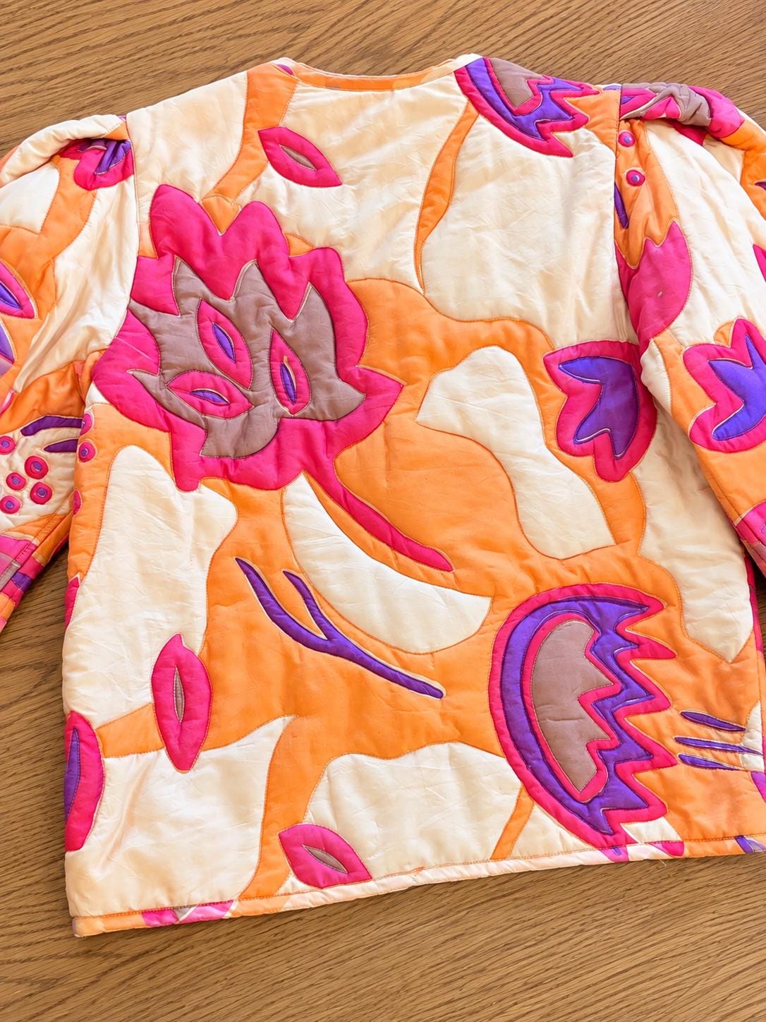 Vintage Bill TICE Silk Quilted Cropped Jacket