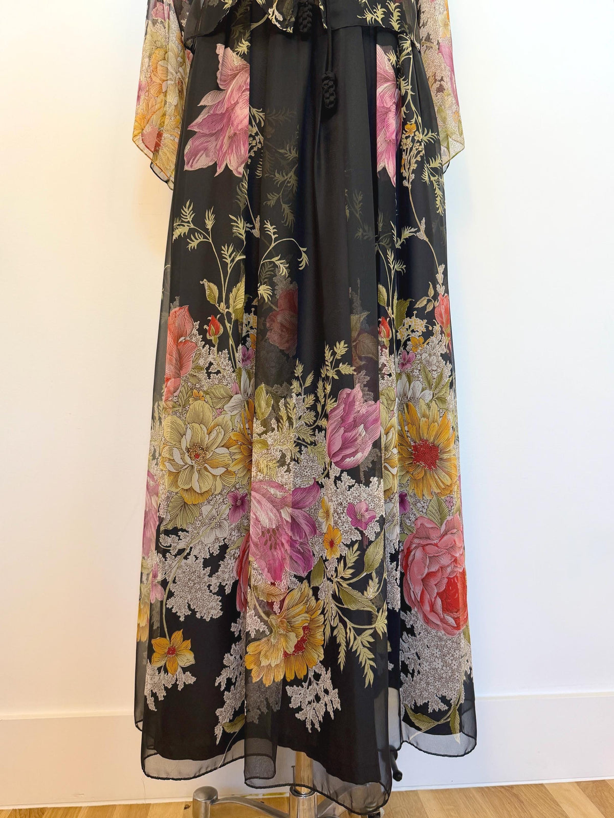 Donald BROOKS Floral Chiffon Gown Ensemble