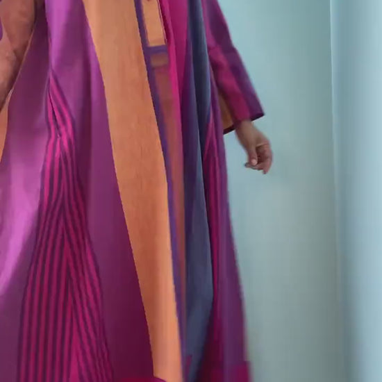 70s JOSEFA Rainbow Striped Caftan