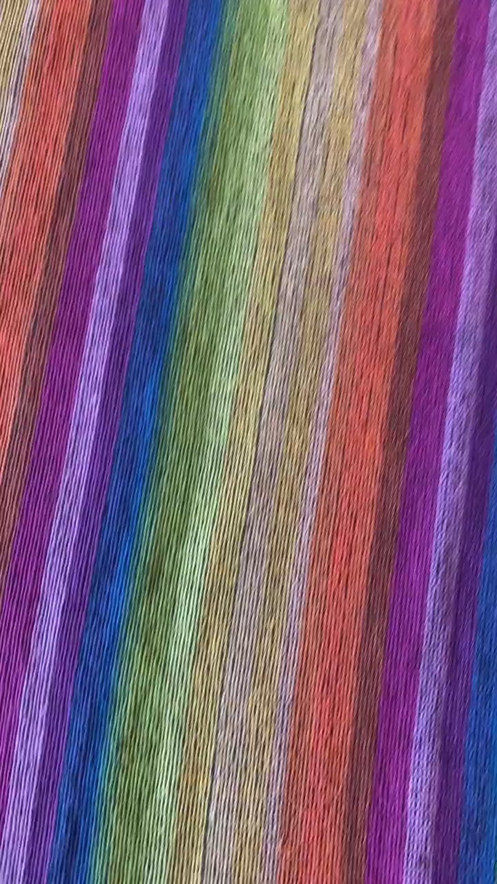 60s Rikma Rainbow Angel Sleeves Cotton Caftan