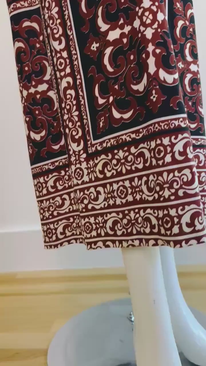 70s Avalon Printed Maxi Dress