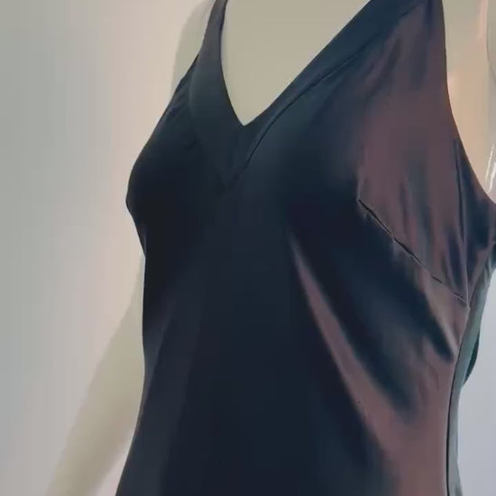 90s Y2K Papell Boutique Silk Gown With a Train