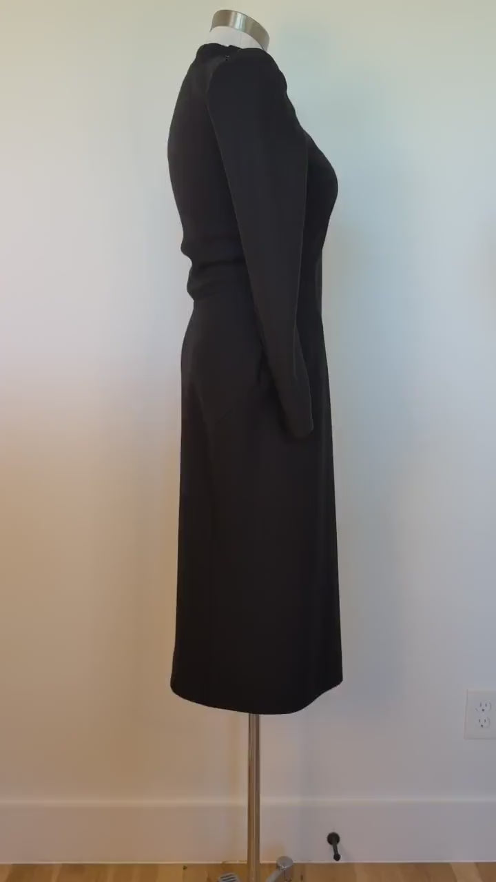 John Galliano Wool "Baby Maker" Runway Dress