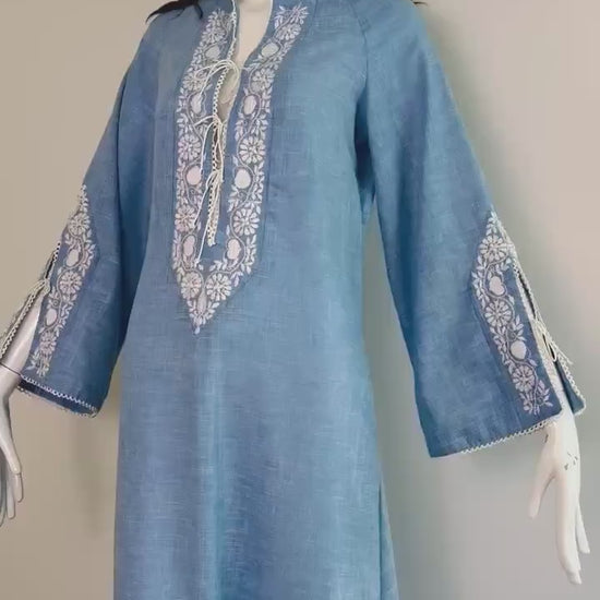70s Archival Bill Tice Caftan As Seen on Liz Taylor