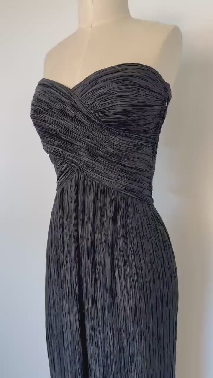 Vintage Mary McFadden Couture Plisee Gown