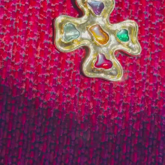 Edouard Rambaud French Designer Gilded Brooch