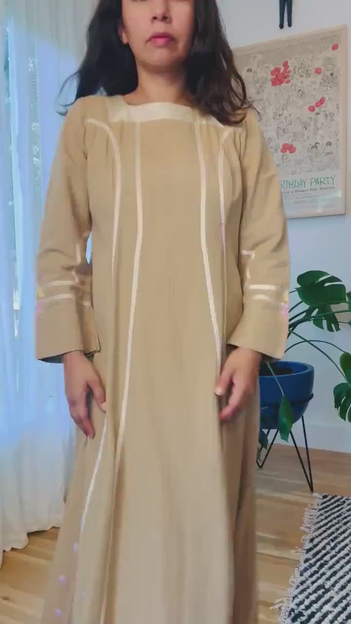 60s/70s JOSEFA Cotton Bell Shaped Caftan Dress