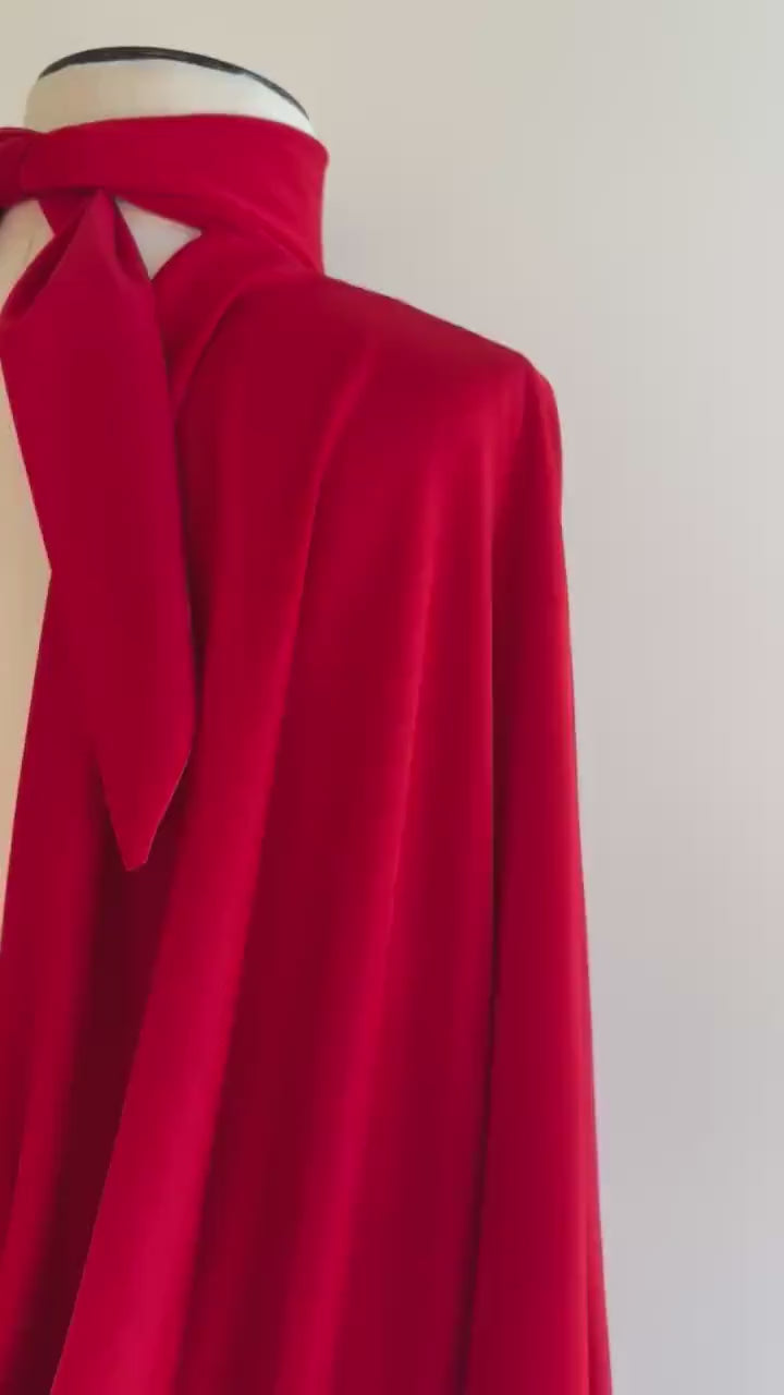 Disco Era Red Lucie Ann Caftan Dress