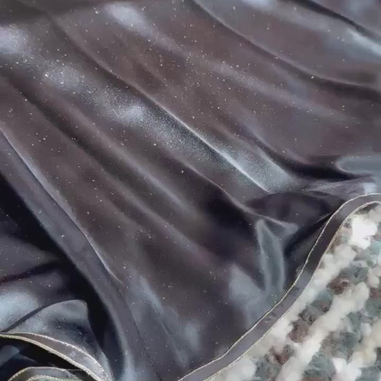 Vintage Geoffrey Beene Neo Noir Cyber Punk Silk Quilted Gown