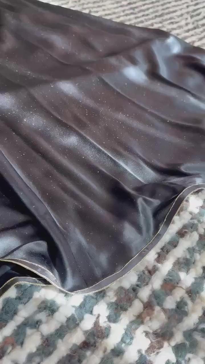 Vintage Geoffrey Beene Neo Noir Cyber Punk Silk Quilted Gown