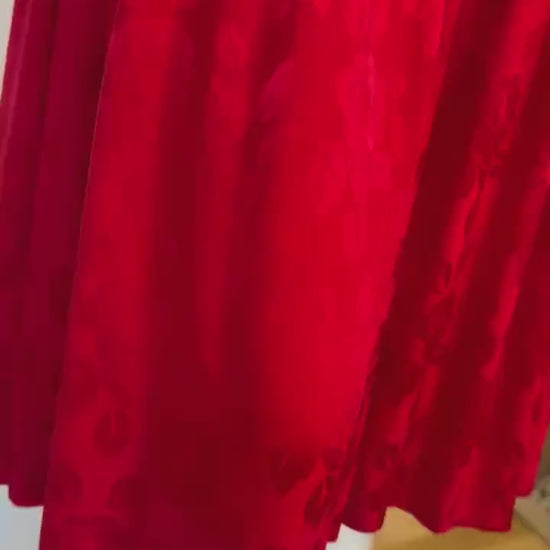 Vintage Miss O by Oscar De La Renta Silk Skirt and Blouse Set