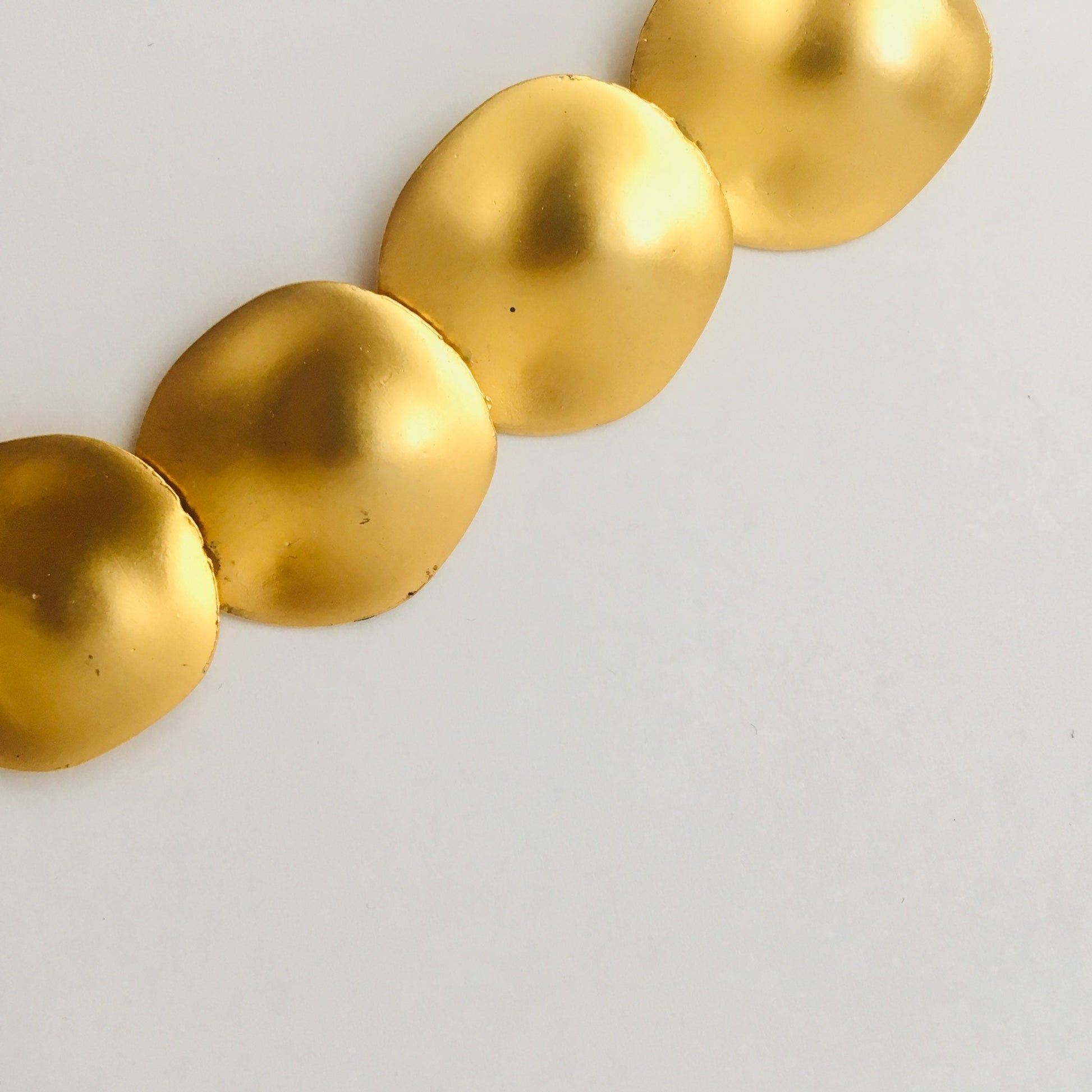 90s Gold Necklace/ Vintage Gold Rare Necklace / Minimalist Jewelry