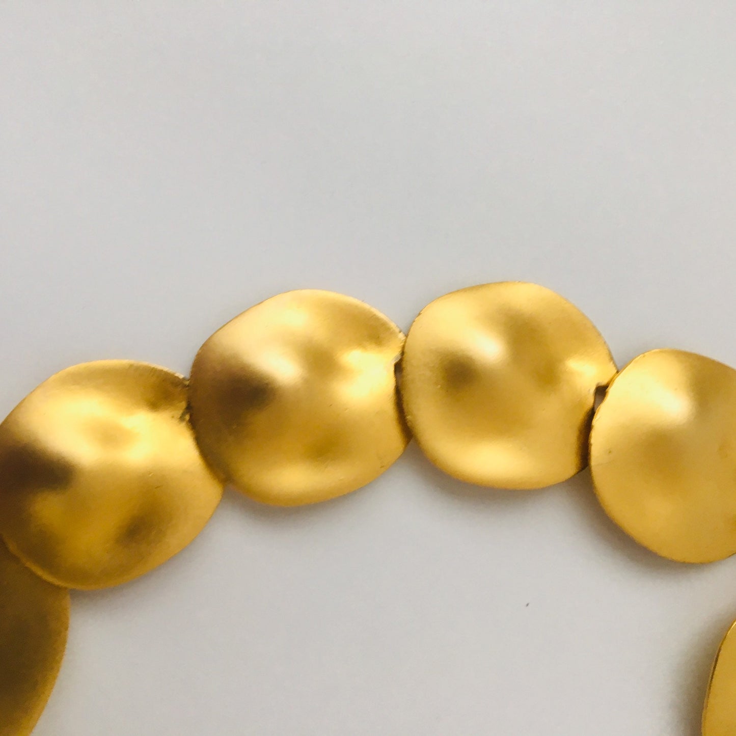 90s Gold Necklace/ Vintage Gold Rare Necklace / Minimalist Jewelry