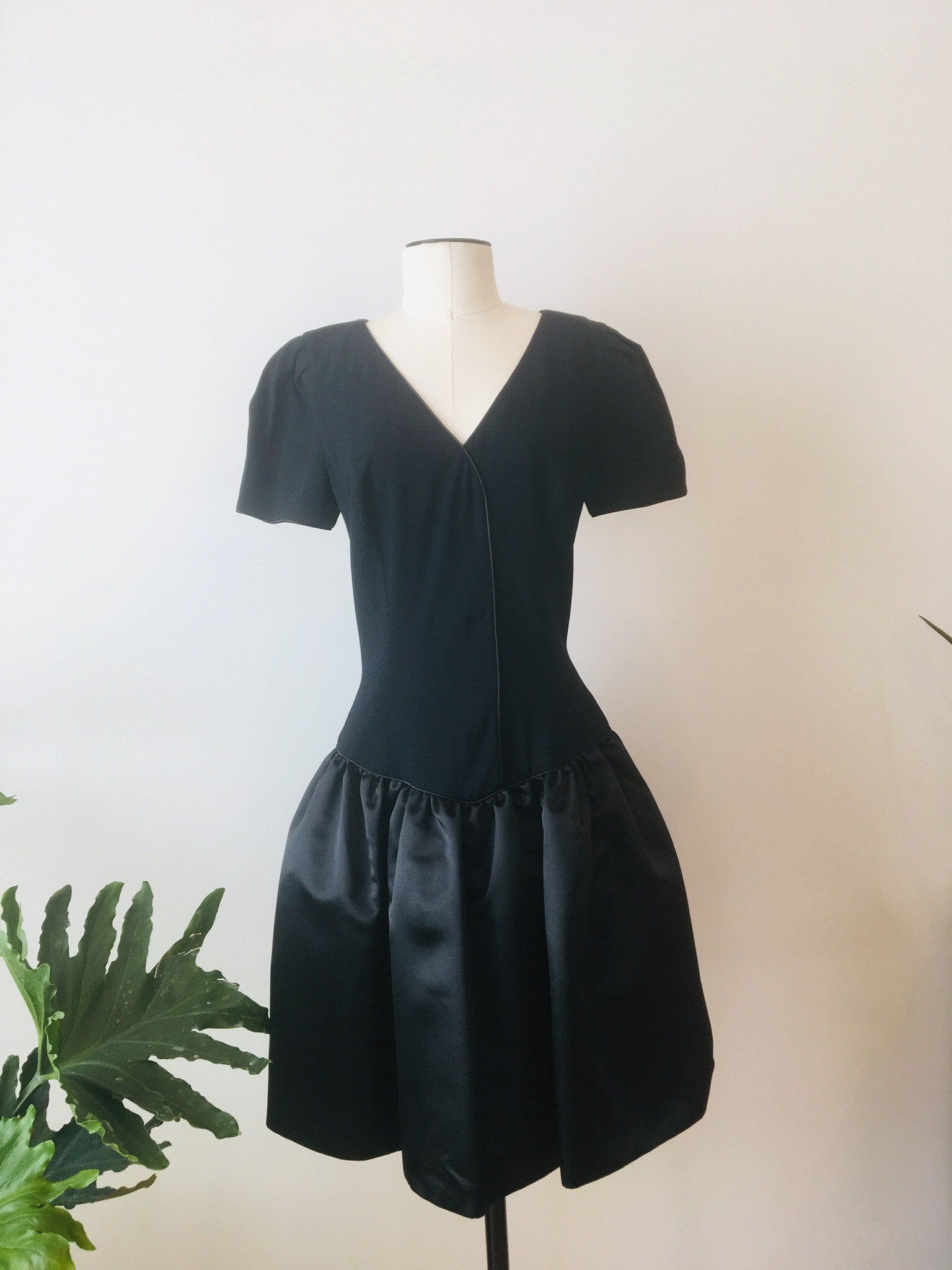 80s Morton Myles LBD / Vintage Party Dress / 80s Dress