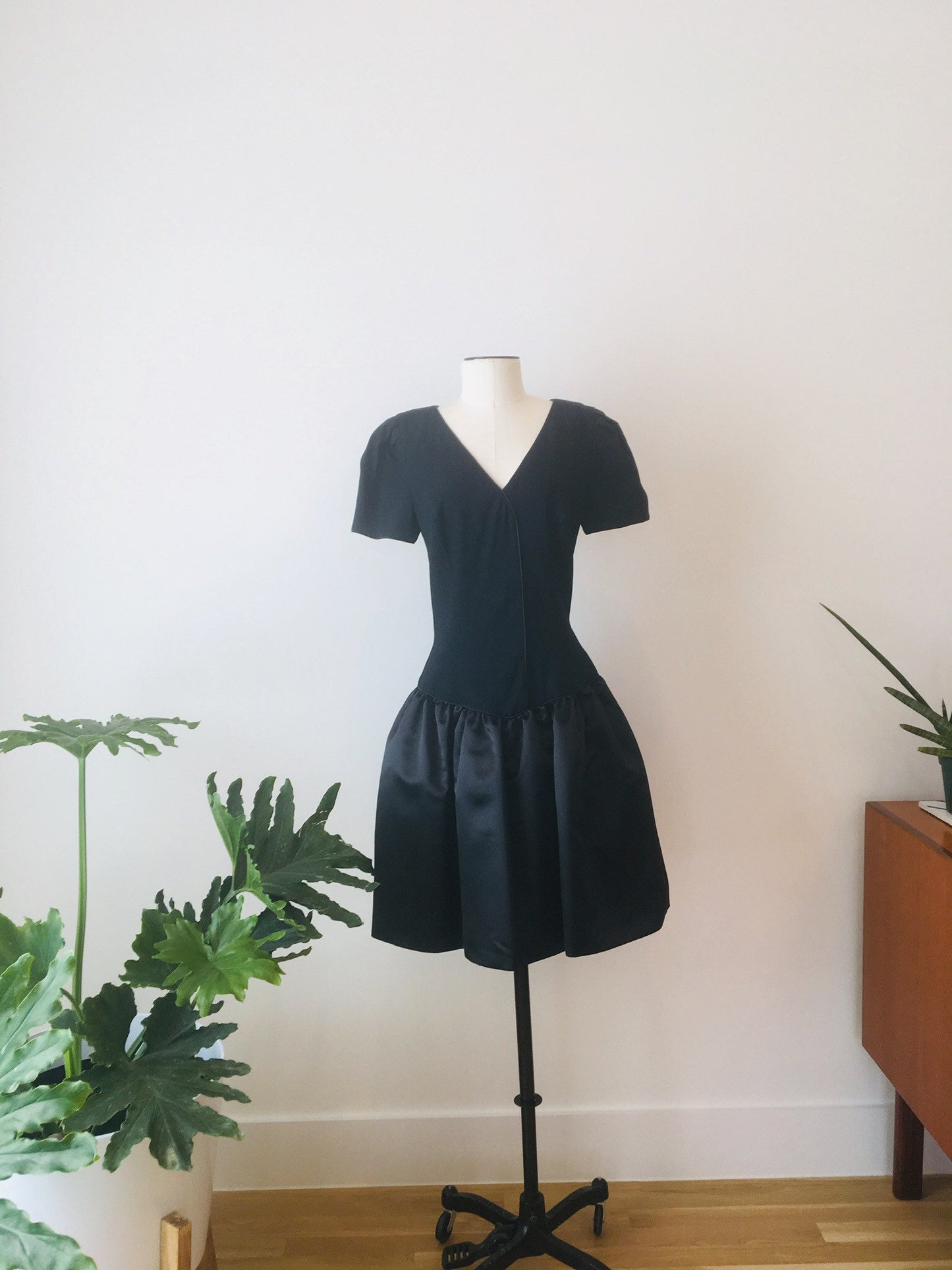 80s Morton Myles LBD / Vintage Party Dress / 80s Dress