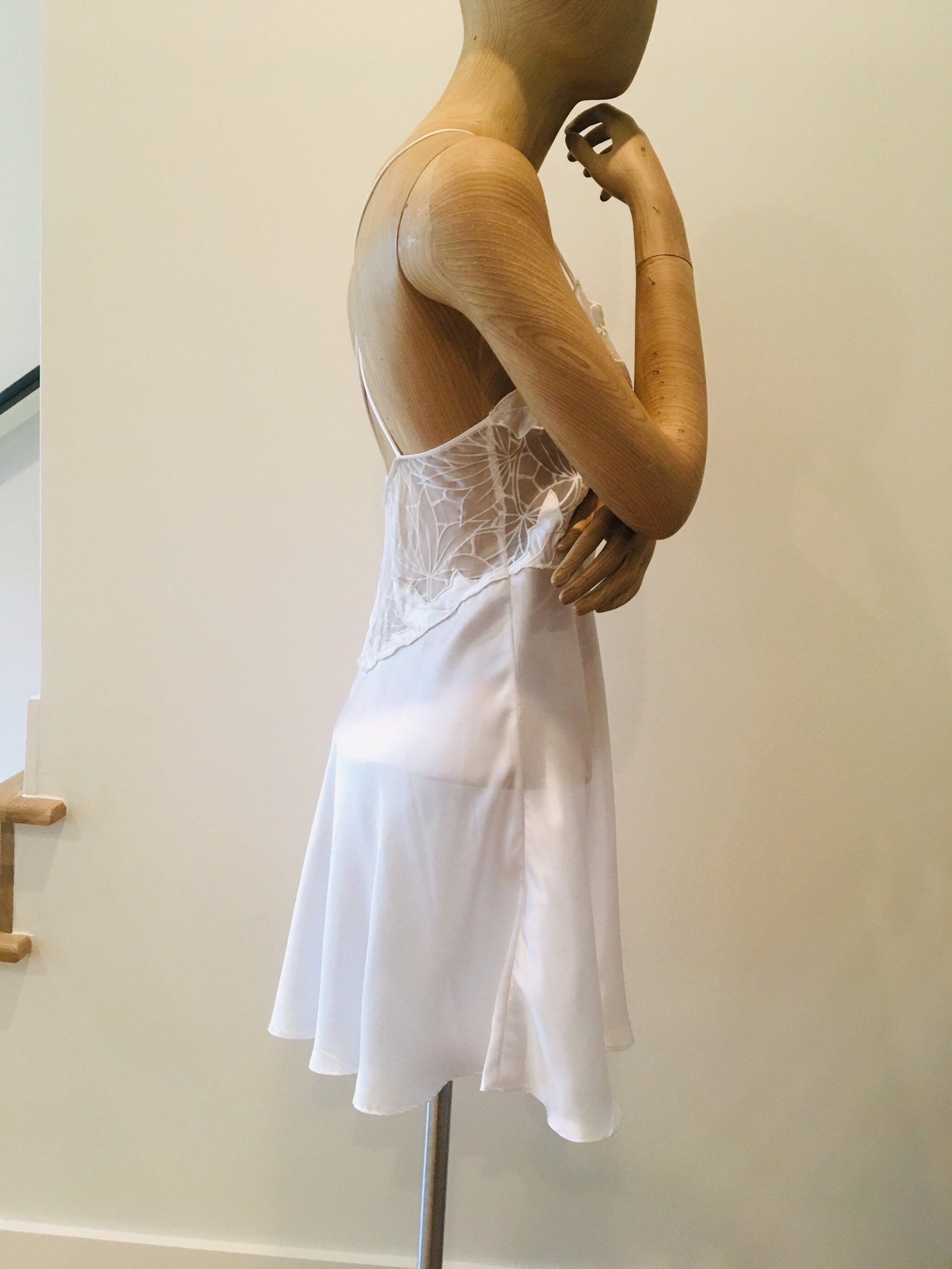 Vintage Natori Slip / Natori Wedding Lingerie / 90s Teddy / Vintage White Lingerie