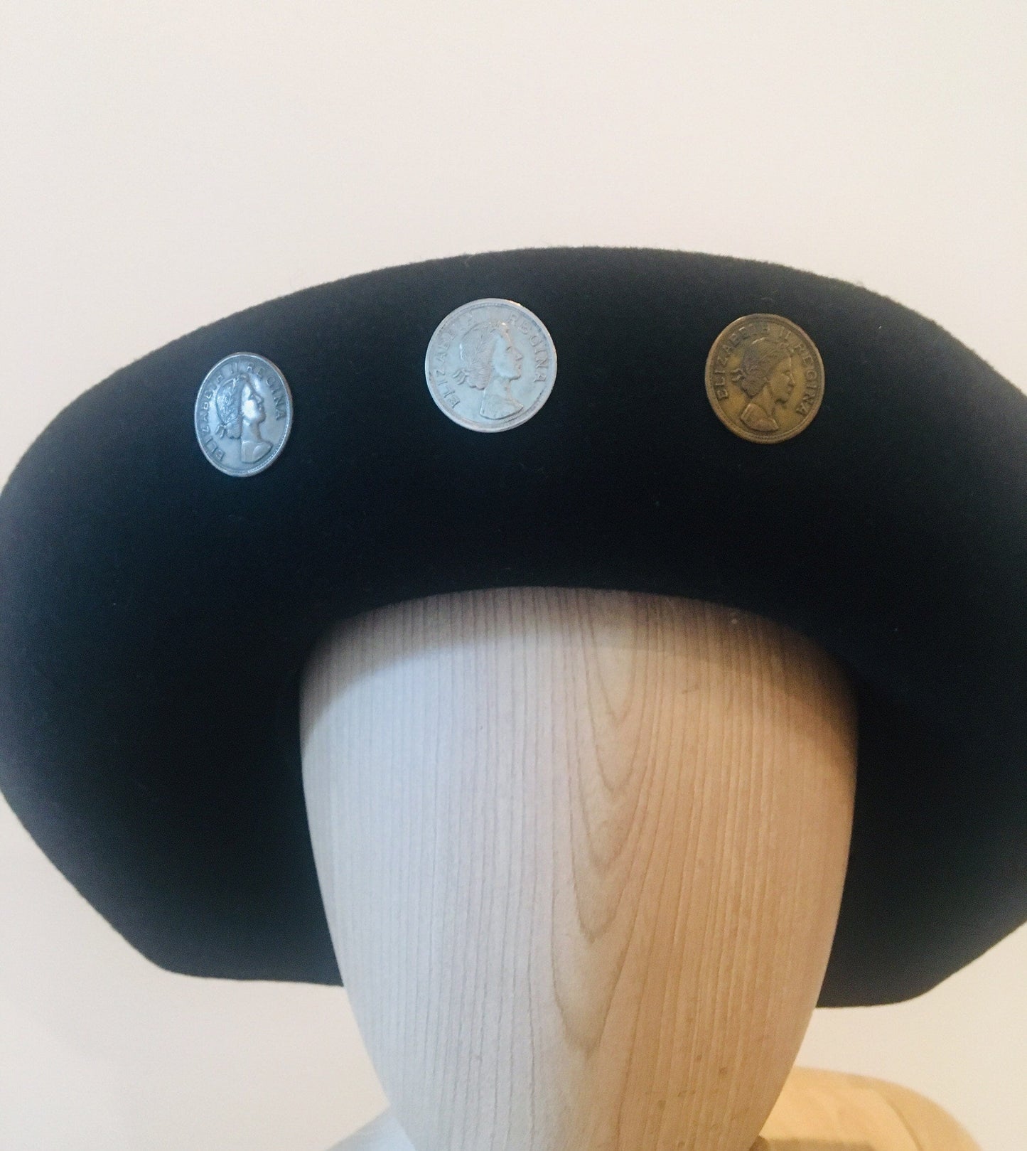 Vintage Floppy Hat /Vintage Wool Hat / Annie Hall / 70s Wool Floppy Hat / Coin Hat