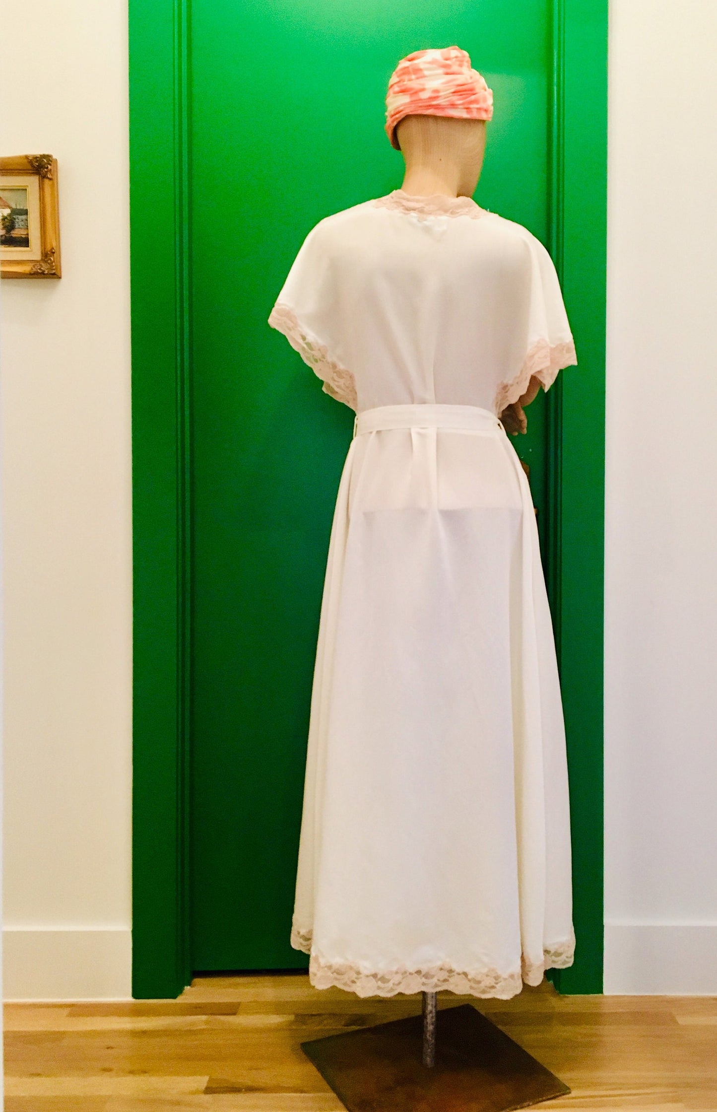 50s Hollywood Glam Nylon Robe / Rare Vintage Lingerie / Vintage Glam Lingerie / Wedding Lingerie / Mindy Rose