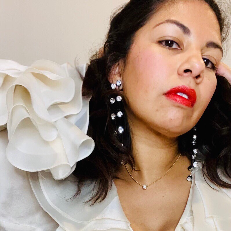 Kenneth Jay Lane for Barney’s Statement 5" Duster Rhinestone Signed Party Clip on Earrings