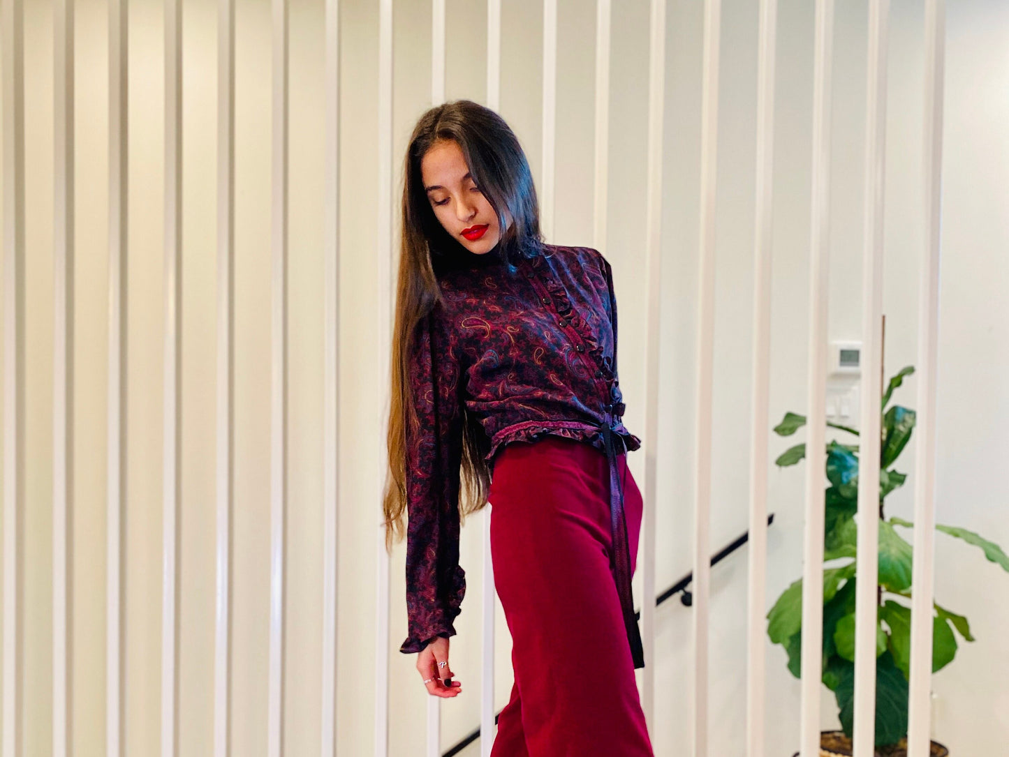 Ungaro 70s paisley blouse Seen on Carrie Bradshaw