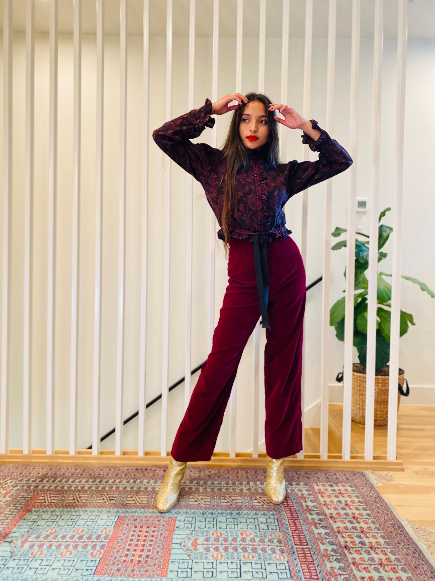 Ungaro 70s paisley blouse Seen on Carrie Bradshaw