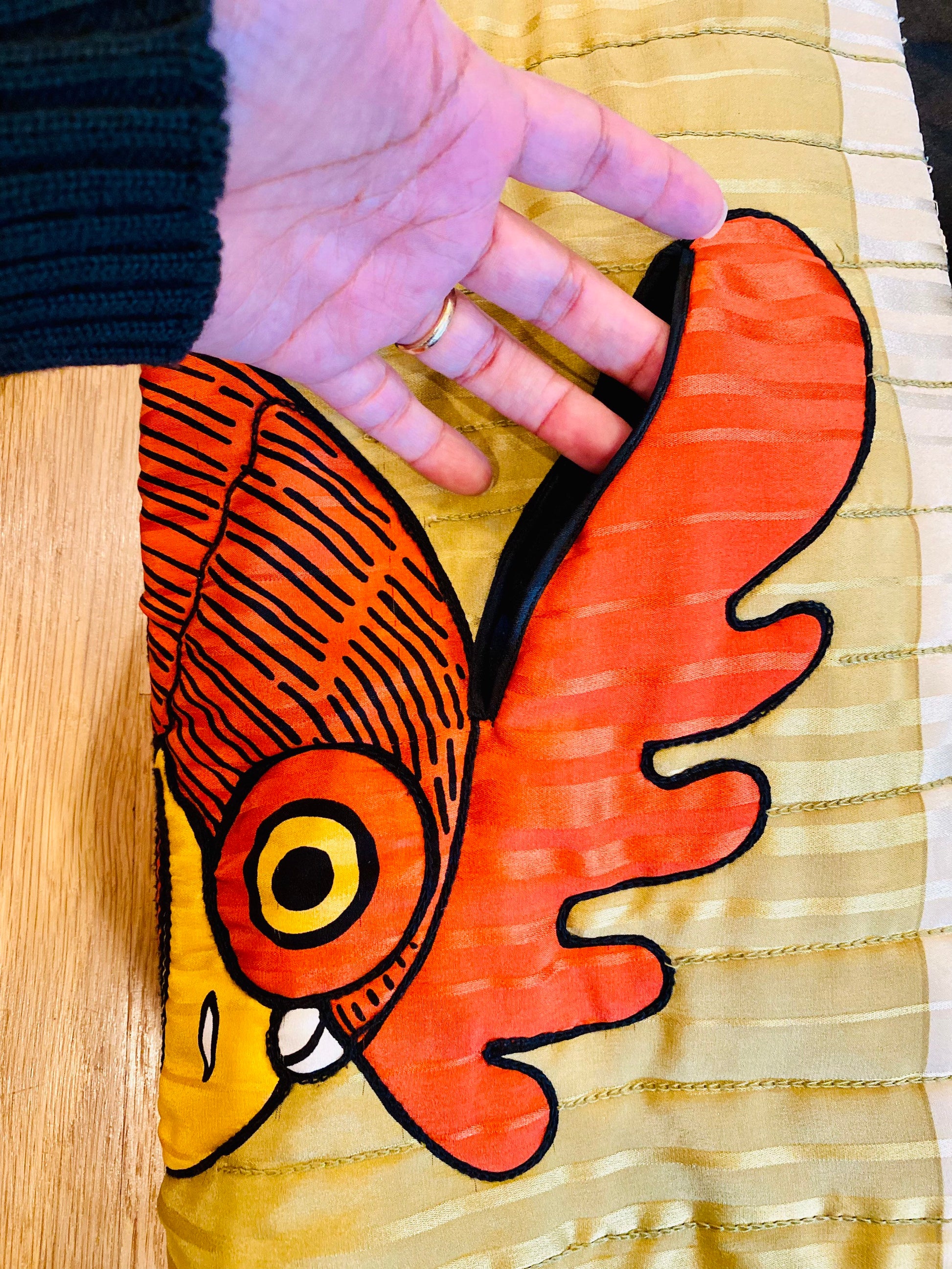 80s MICHAELE VOLLBRACHT Rooster Print Silk Quilted Jacket