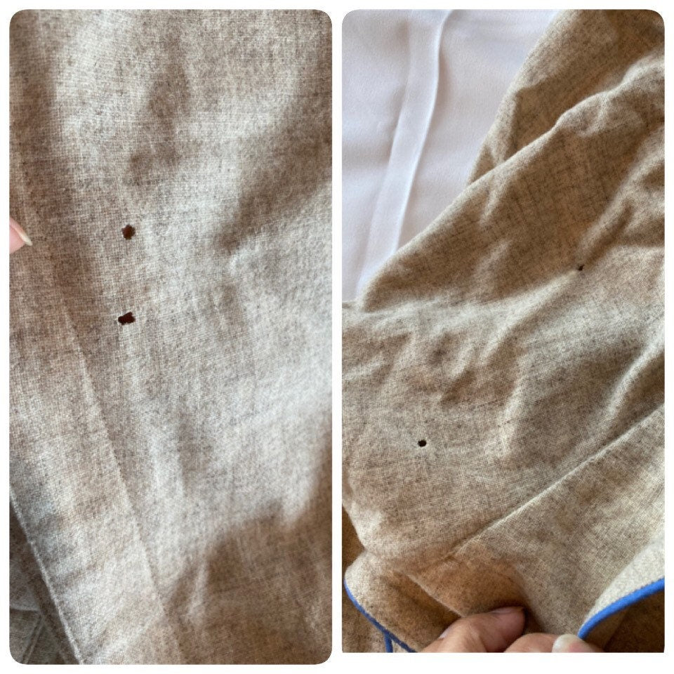 80s Thierry Mugler Ivory Wool Hooded Tunic and Trousers Ensemble RARE