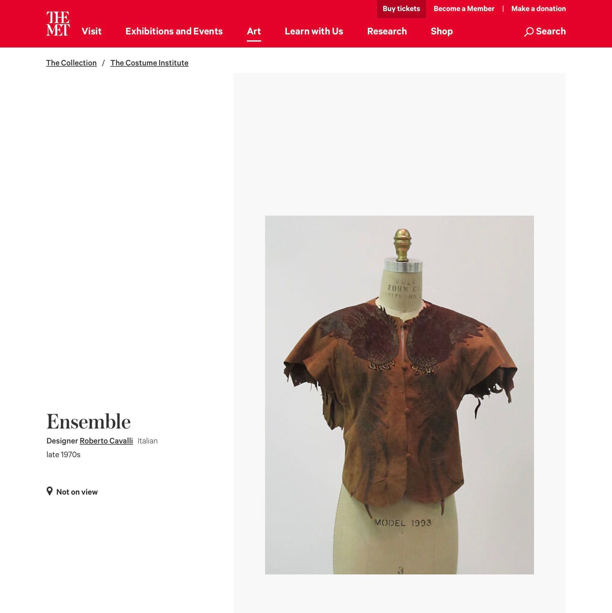 70s Roberto CAVALLI Suede Feather Application Vest and Skirt Ensemble As Seen At The Met