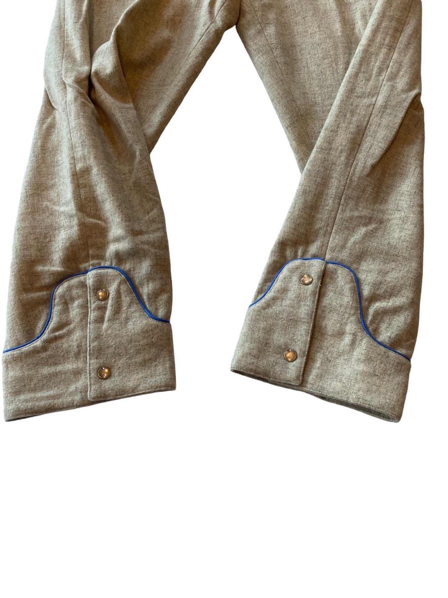 80s Thierry Mugler Ivory Wool Hooded Tunic and Trousers Ensemble RARE