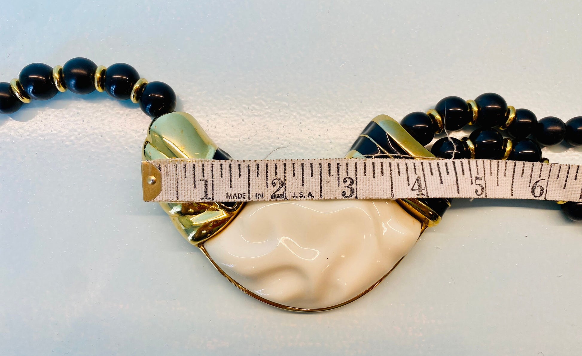 Disco Era Signed Alexis KIRK Statement Necklace Huge!