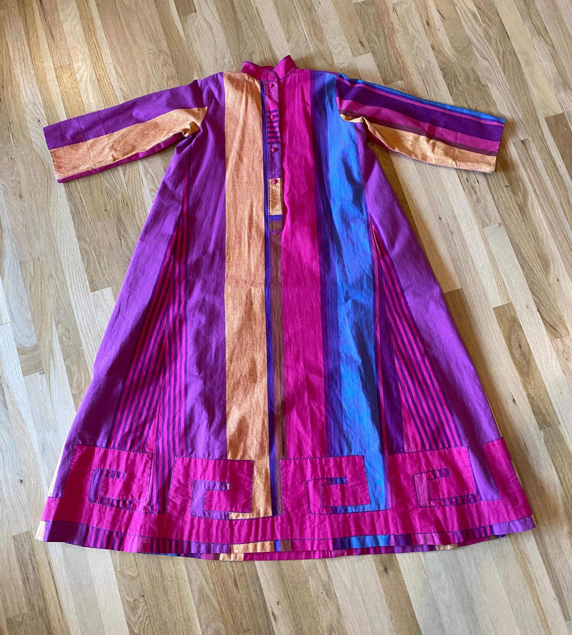 70s JOSEFA Rainbow Striped Caftan